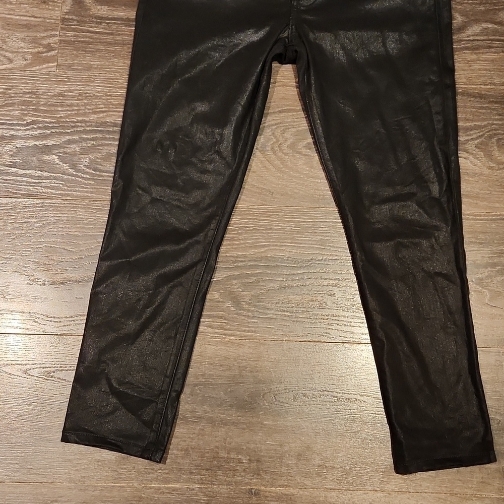 ❤️ JOES COATED CROPPED SKINNY JEANS IN JET BLACK, 10 (30) - Picture 9 of 12